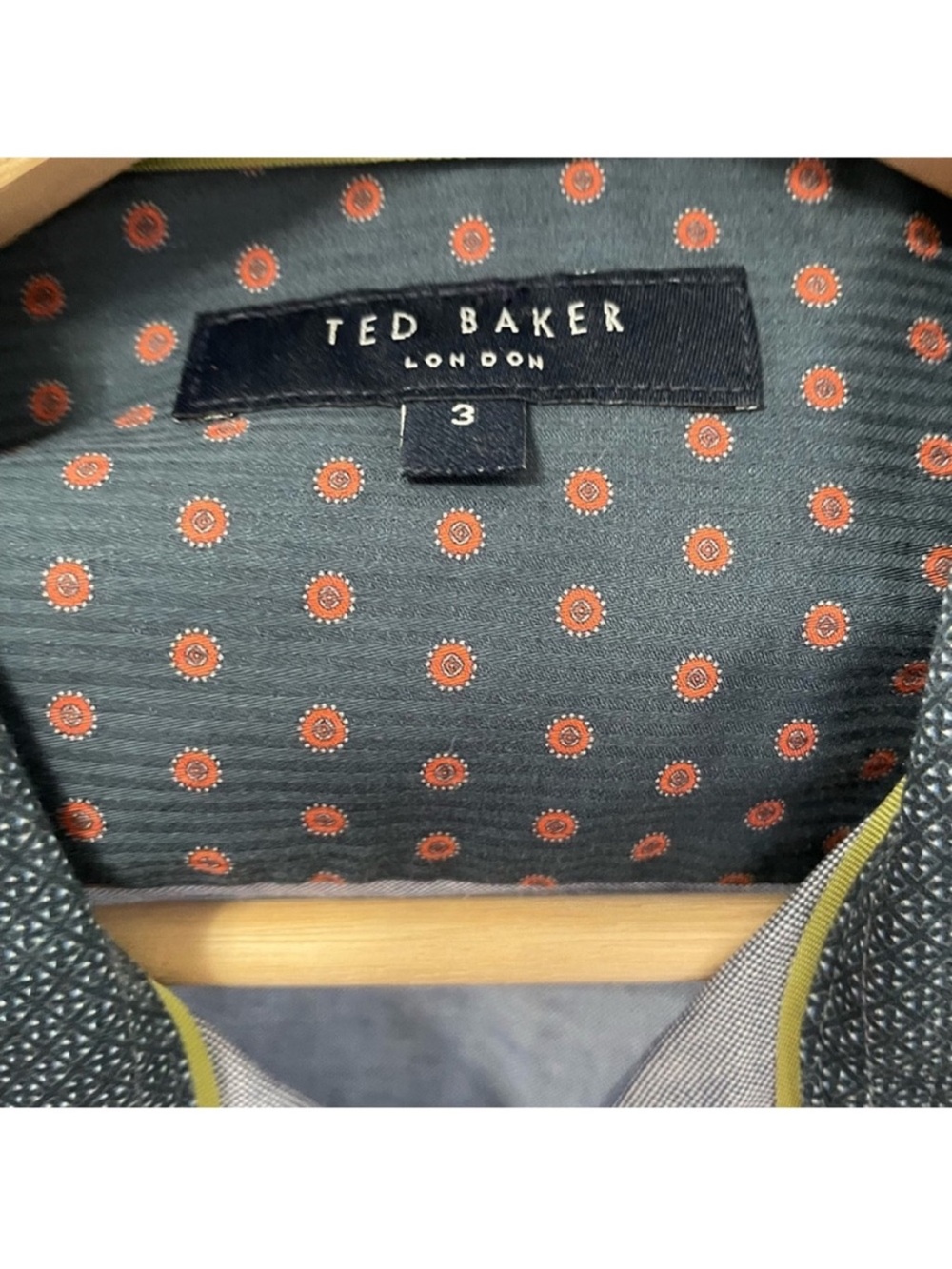 Ted Baker Men's Slate Gray Button-Down Dress Shirt size 3 - Picture 5 of 7